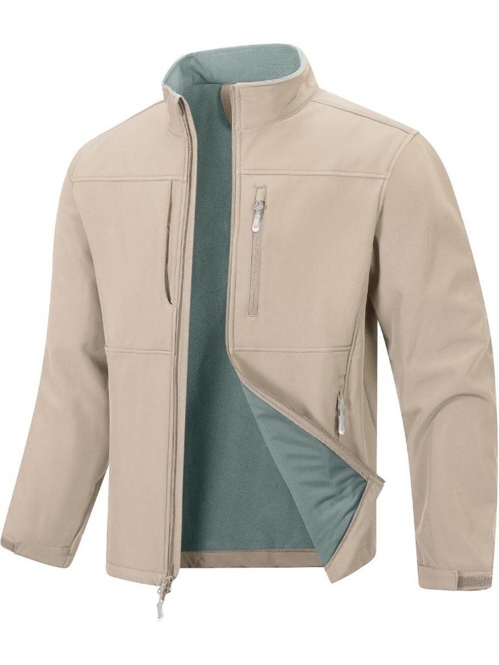 Men's Lightweight Softshell Jacket | Fleece Lined, Waterproof Windbreaker
